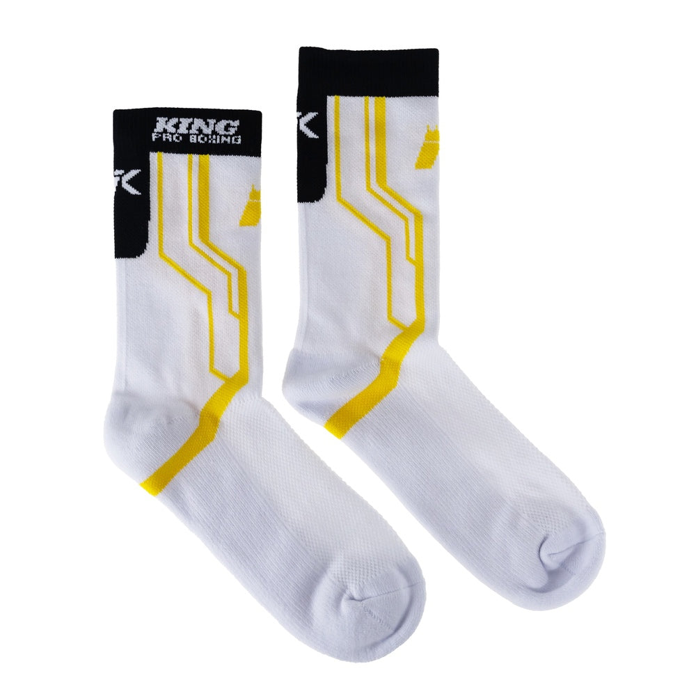 King Apex Socks for 2 – White/Gold