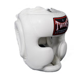 Twins Sparring Headgear with Cheek Protection - white, HGL-3-WHT