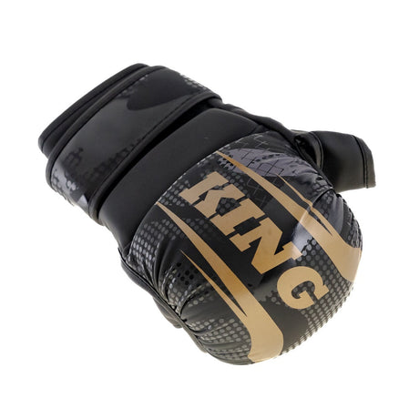King Pro Boxing Shogun – sparring MMA rukavice, černá/zlatá - view-2