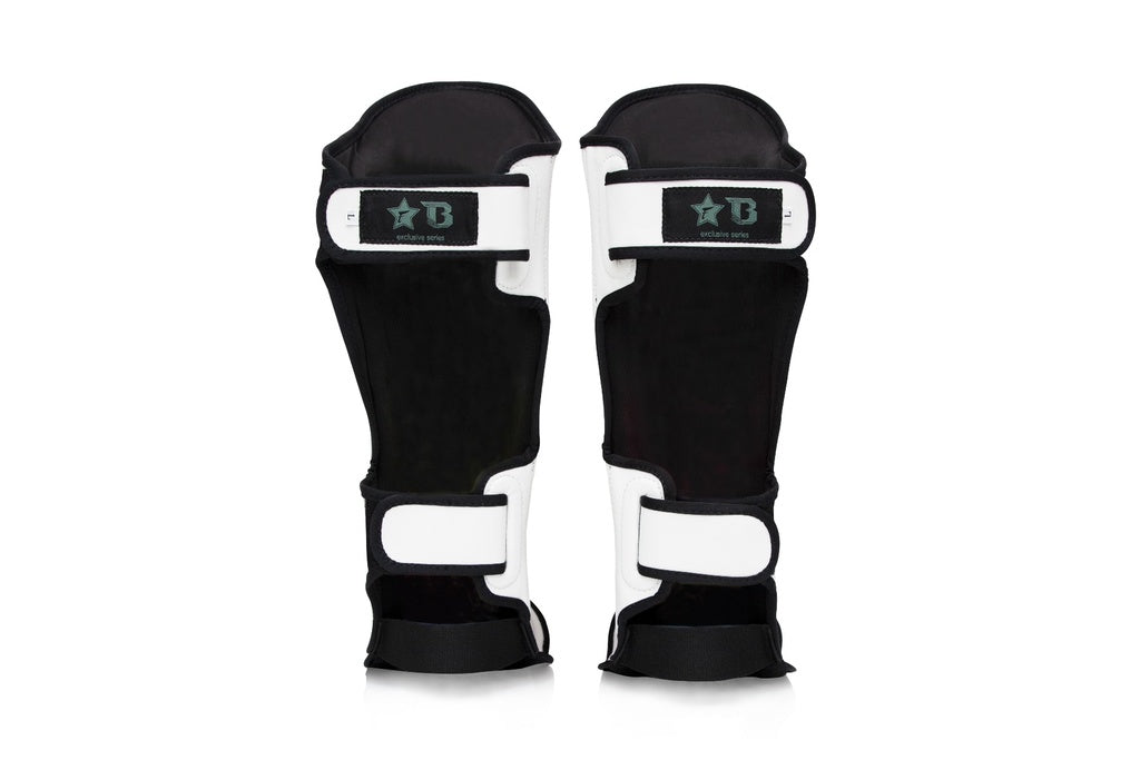 Booster Fairtex Shin Guards – White/Gold, FXB-SG-W-G