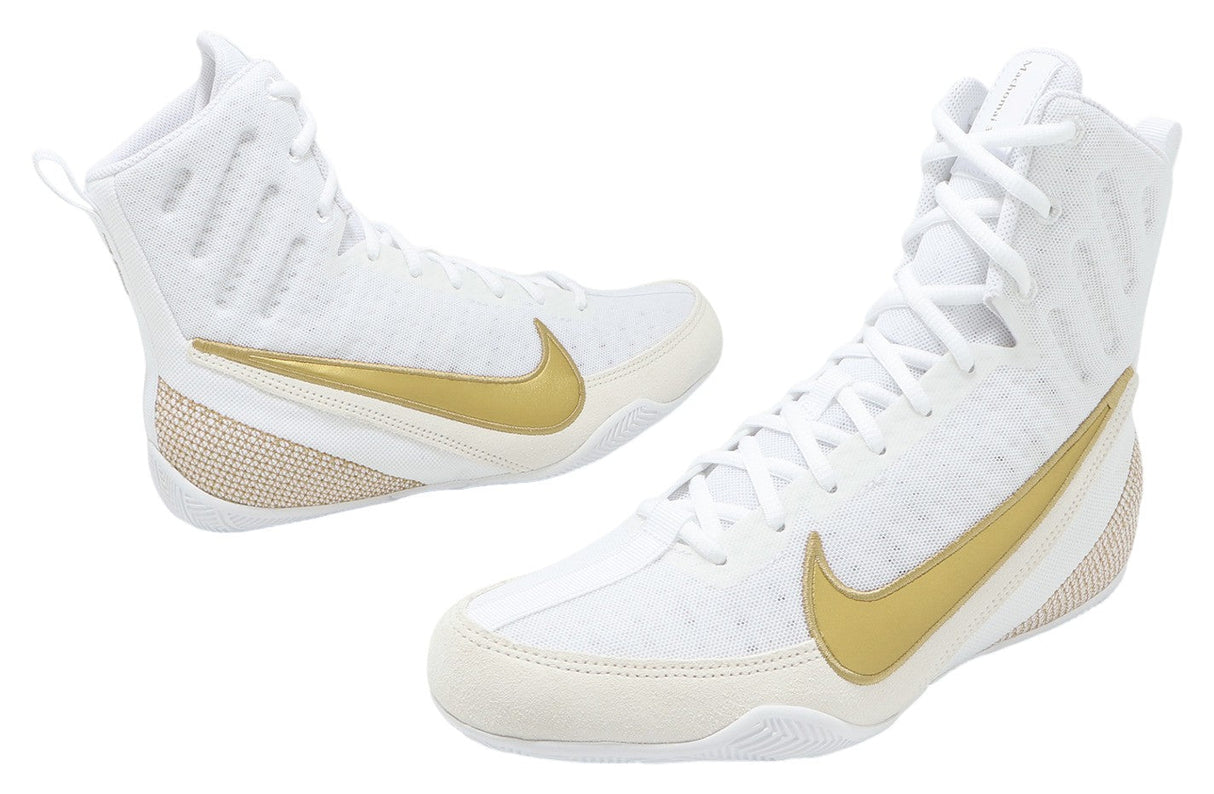 Boxerská OBUV Nike Machomai 3 - Bílá/Zlatá, Hf7333100