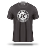 King Pro Boxing Training Shirt - Gray, KPB Logo Gray