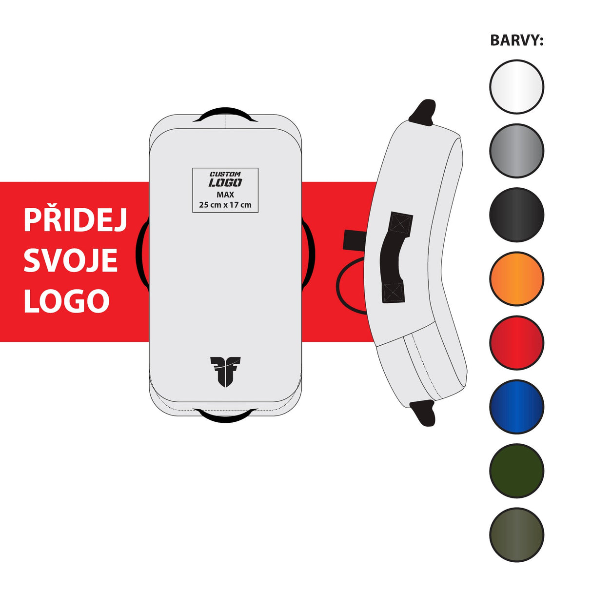 Fighter Shield - Multi empuñadura - logotipo personalizado
