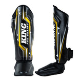 Protège-tibias de boxe King PRO Spartan 3 - noir/or, KPB/SG SPARTAN 3