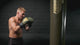 Sac de boxe Fighter Professional 150 &amp; 180 cm, diamètre 36 cm - noir/rouge