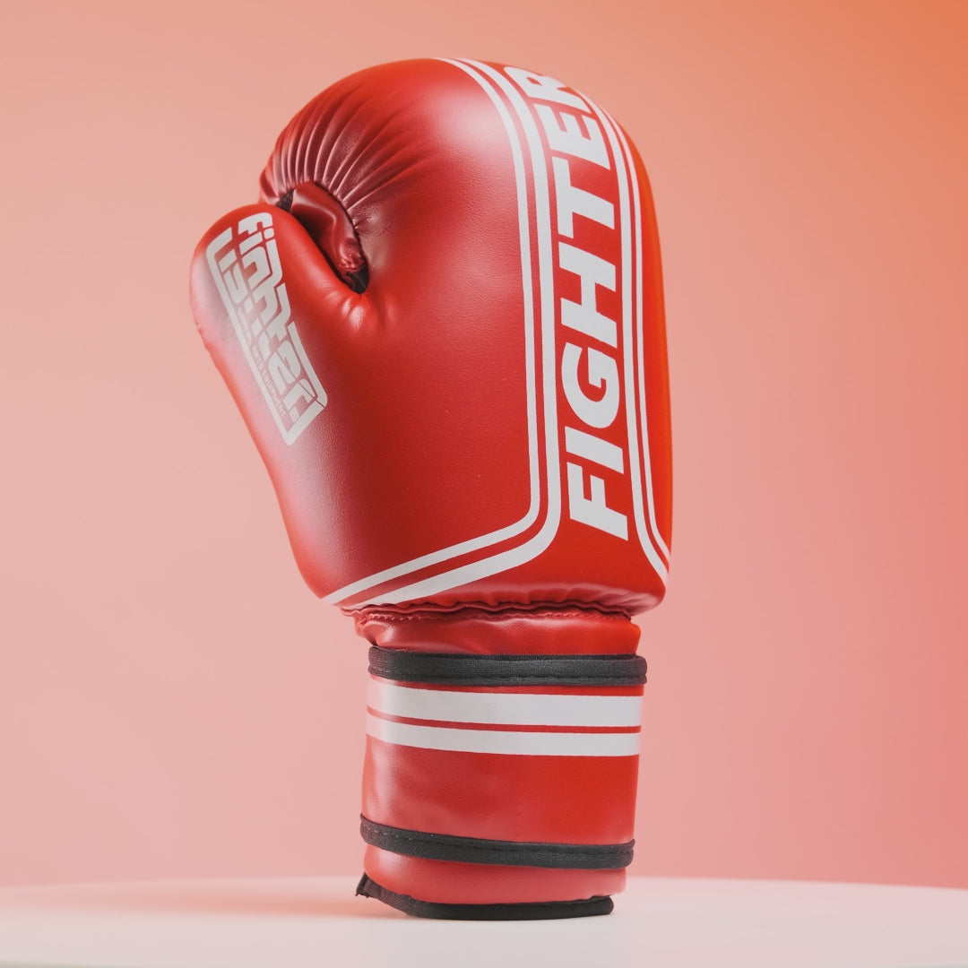 Fighter Open Handschuhe Stripe - SGP Edition - rot