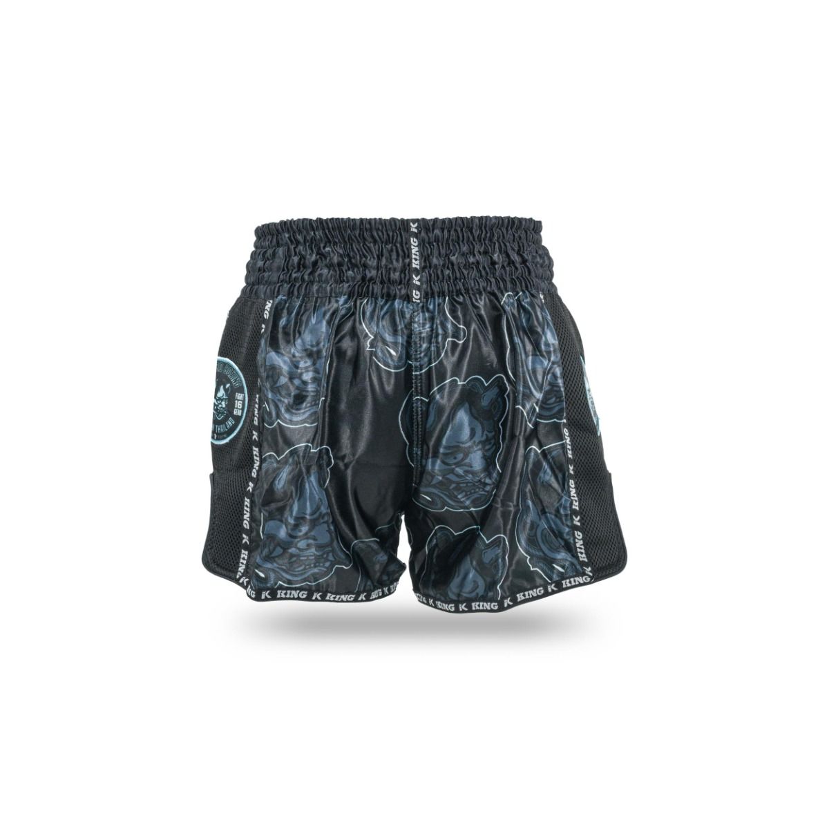 King Muay Thai DEMON Shorts - schwarz/blau, KPB DEMON 3