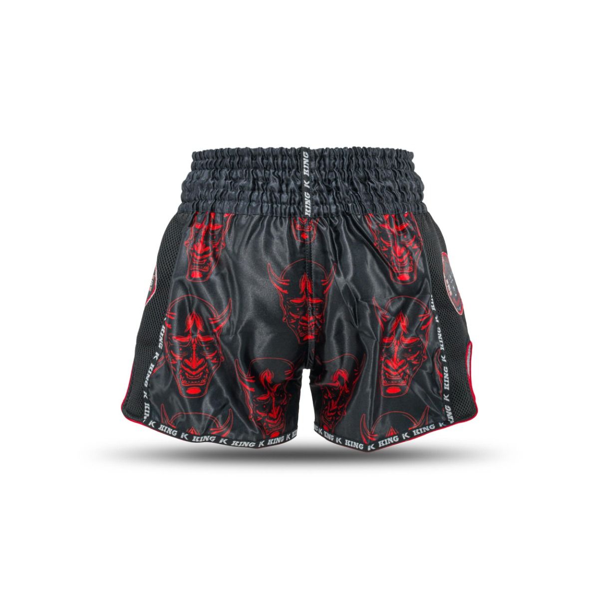 King Muay Thai Demon Shorts - Negro/Rojo, KPB Devil 4
