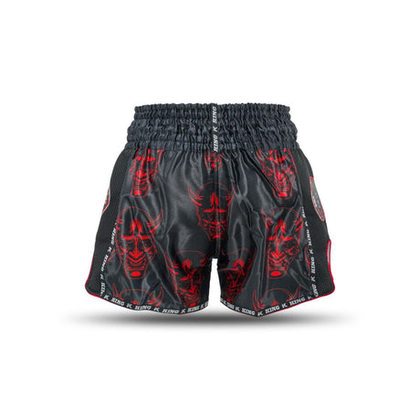 King Muay Thai Demon Shorts - Negro/Rojo, KPB Devil 4