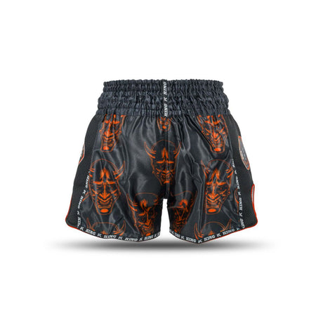 King Muay Thai Demon Shorts - Negro/Rojo, KPB Devil 4