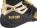 TOP TEN Footworker Boxstiefel – Schwarz/Gold, 1175-9