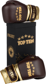 TOP TEN „Prestige“ Boxhandschuhe – gold/braun, 2747-8