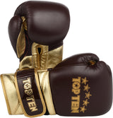 TOP TEN „Prestige“ Boxhandschuhe – gold/braun, 2747-8