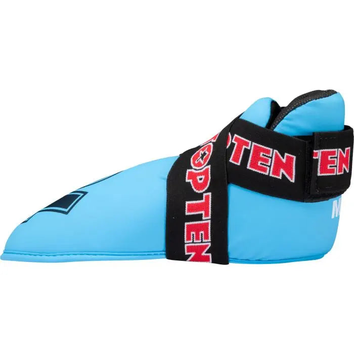 Top Ten Superlight Glossy Foot Protectores con logotipo de Wako - Azul claro, 3067-660