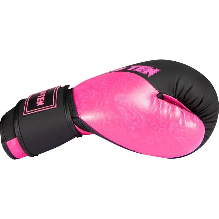 Guantes de boxeo "Dragon" Top Diez - Negro/Pink, 22197-97