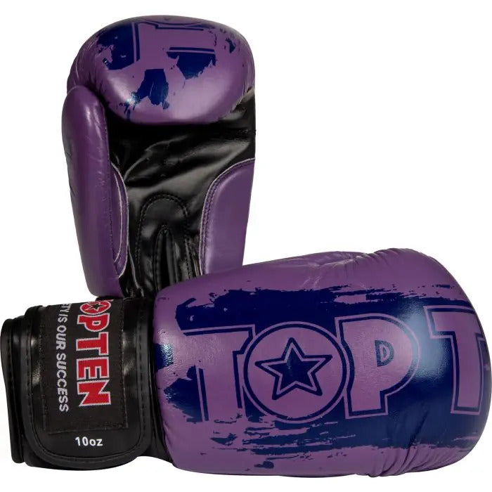 Guantes de boxeo Top Ten Power Ink - Purple, 20662-7