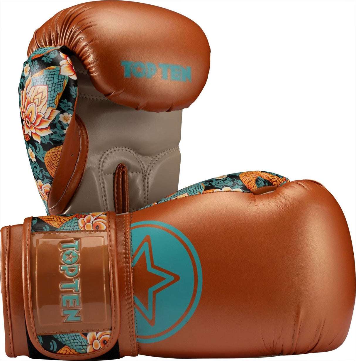 Top Ten “Dragon” Boxing Gloves – Orange/Green, 22197-53
