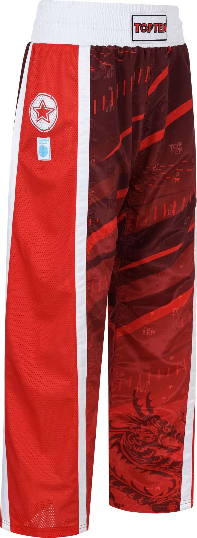 Kickboxhose „Legacy25“ WAKO – Rot, 16011-4