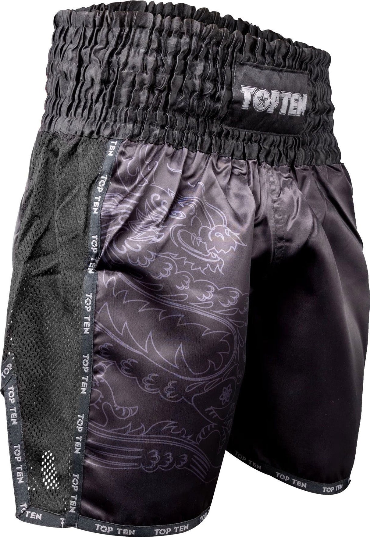 Top Ten kickboxing shorts “Dragon” – black, 18662-99