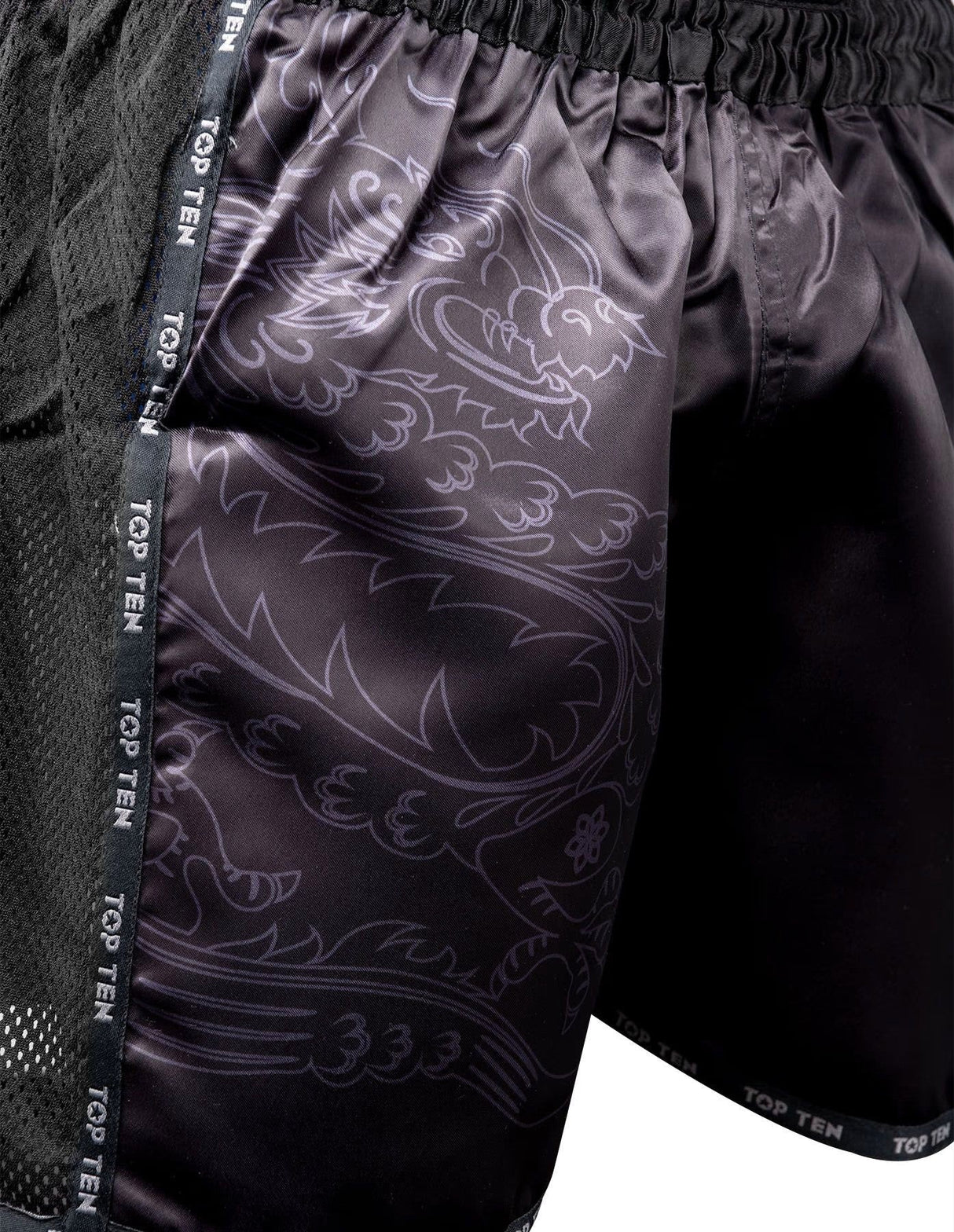 Top Ten kickboxing shorts “Dragon” – black, 18662-99