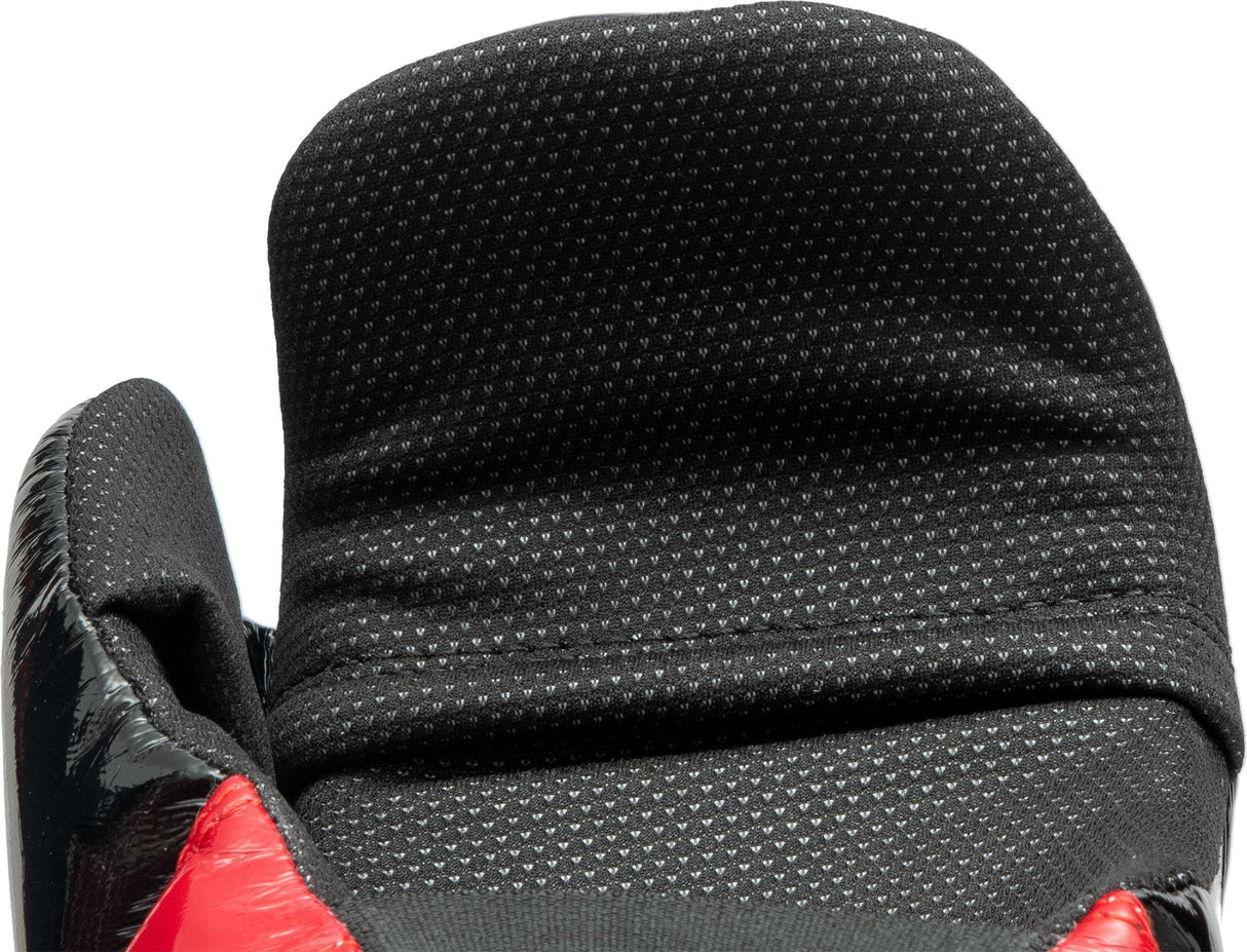 TOP TEN BLOCK Handschuhe mit offener Handfläche – Schwarz/Rot – 21656