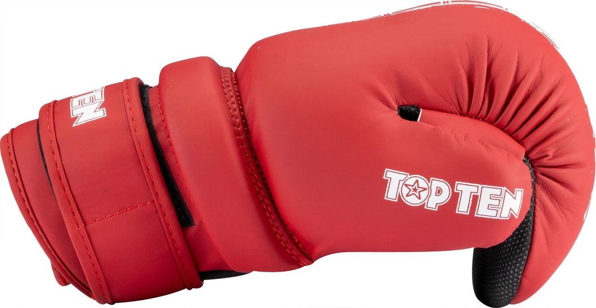 TOP TEN „Power Ink“ Handschuhe mit offener Handfläche – Rot – 21654-4