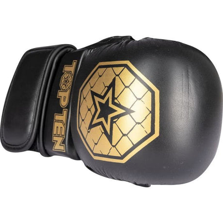 TOP TEN Contender MMA-Handschuhe – Schwarz/Gold – 23342-9