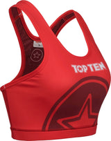 Top Ten WAKO sports bra – red, 1091-4