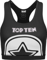 Top Ten WAKO Sports Bra – Black, 1091-9