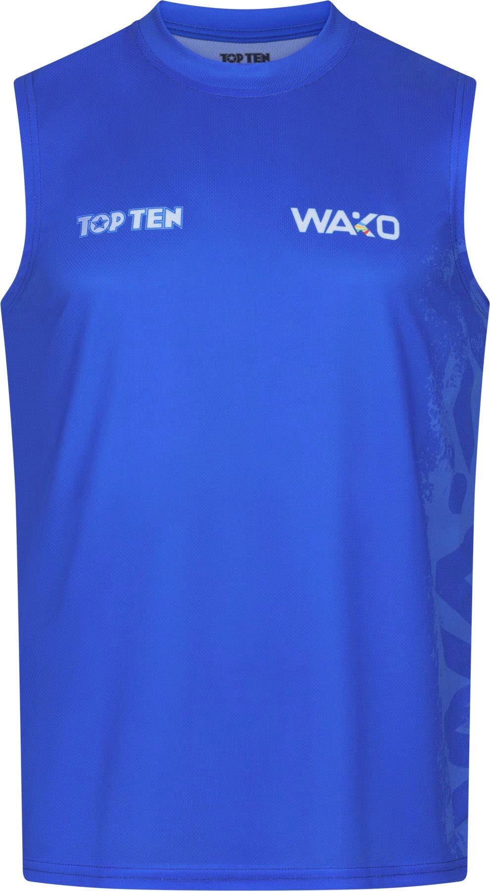 Top Ten WAKO Kick Light Tank Top - Blue, 16181-1-6