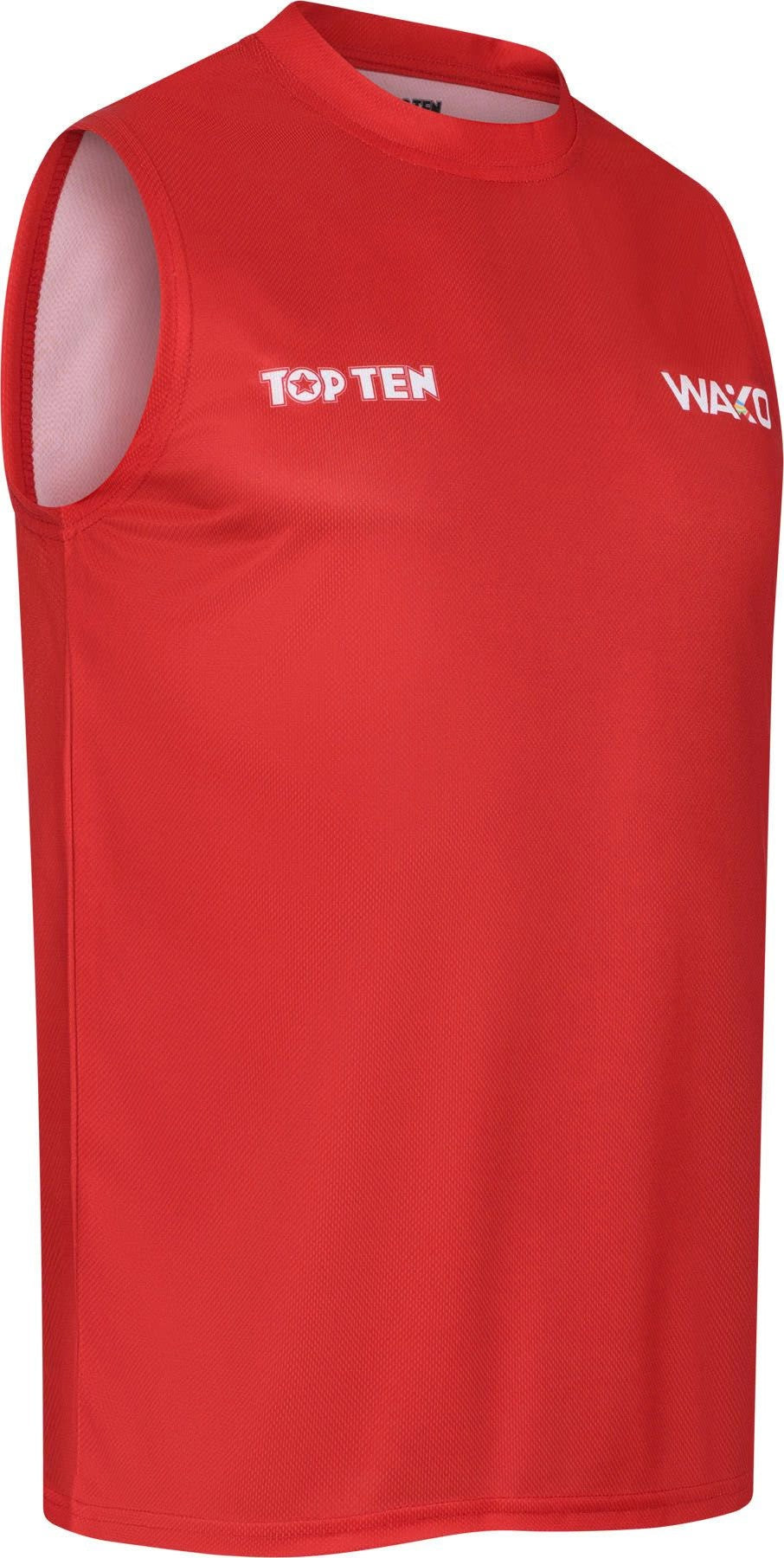 Top Ten WAKO Kick Light Tank Top - Red, 16181-1-4