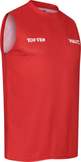 Top Ten WAKO Kick Light Tank Top - Red, 16181-1-4