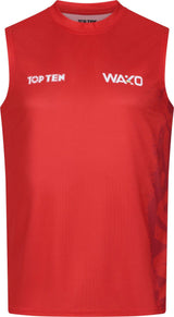 Top Ten WAKO Kick Light Tank Top - Red, 16181-1-4