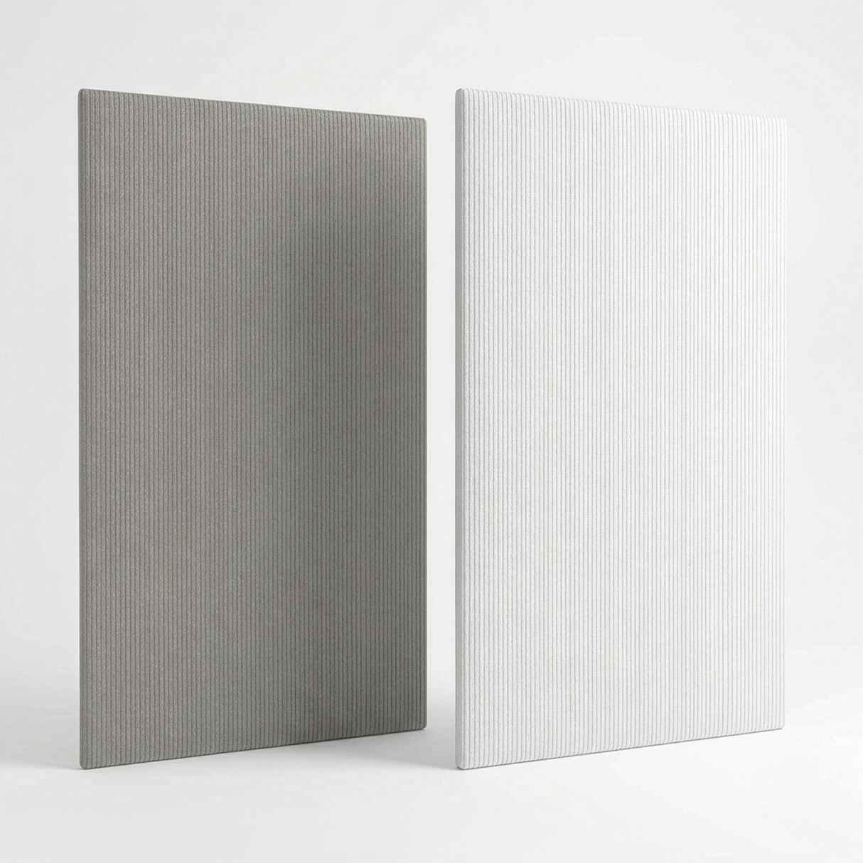 Wallpad Carpenter 2 m x 1 m x 2.5 cm, Grey, White, CATT-WP-25-BK