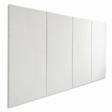 Wallpad Carpenter 2 m x 1 m x 2.5 cm, Grey, White, CATT-WP-25-BK