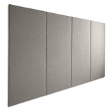 Wallpad Carpenter 2 m x 1 m x 2.5 cm, Grey, White, CATT-WP-25-BK