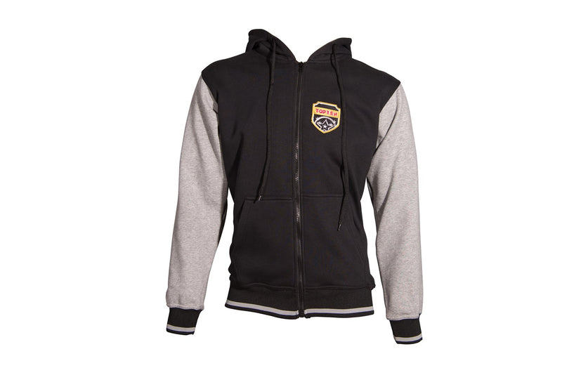 Hooded Jacket TOP TEN Coat of Arms - black/grey, 19111-91