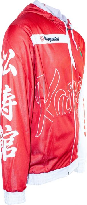 Hoody TOP TEN Karate WKF - red/white, 19341-41