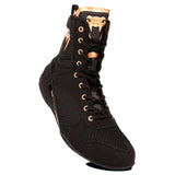Venum Elite boxing shoes - black/gold