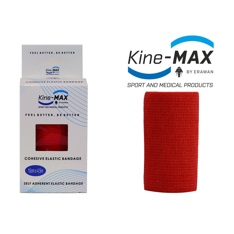 Kine-MAX Self-securing elastic bandage-5cm,7,5cm,10cm - red, CEB5RED,CEB7RED,CEB10RED