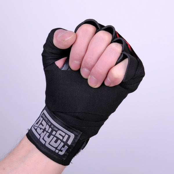Fighter Gel Hand Wraps - black, FGWN-001BB