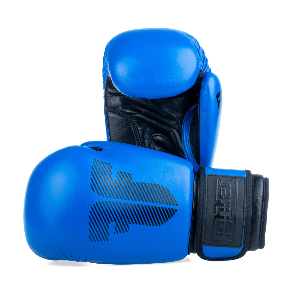 Guantes de boxeo de combate redondo - Azul, 1376 -Rndxb