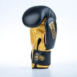 Gants de boxe Fighter ronds - noir/or, 1376-RNDXG