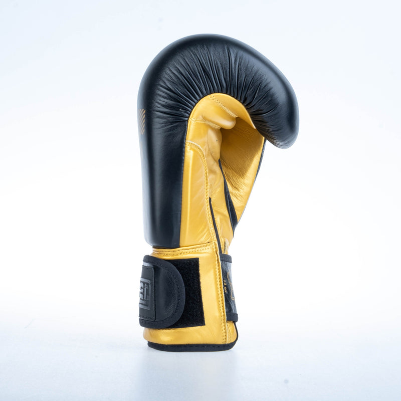 Fighter Boxing Gloves Round - black/gold, 1376-RNDXG