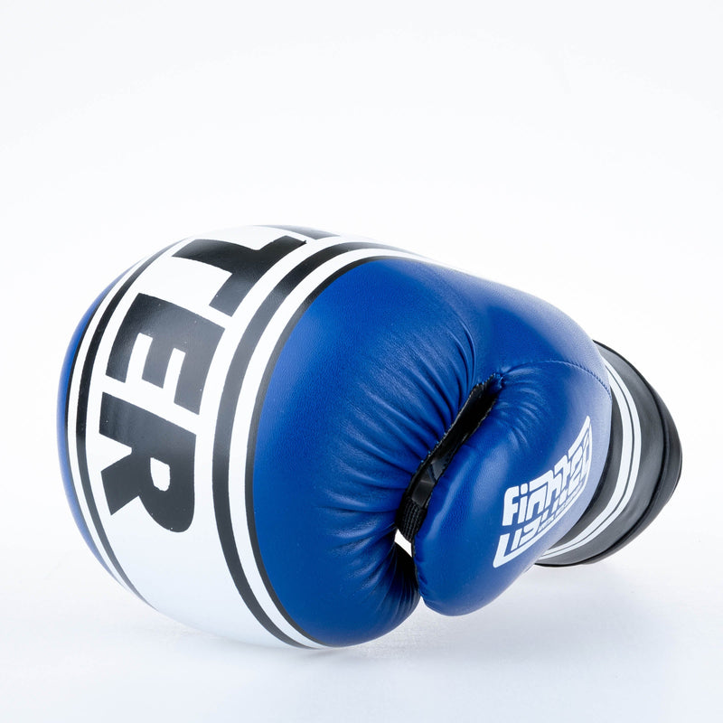 Fighter Boxing Gloves Basic Stripe - blue