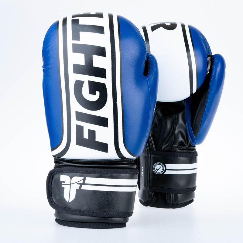 Fighter Boxing Gloves Basic Stripe - blue