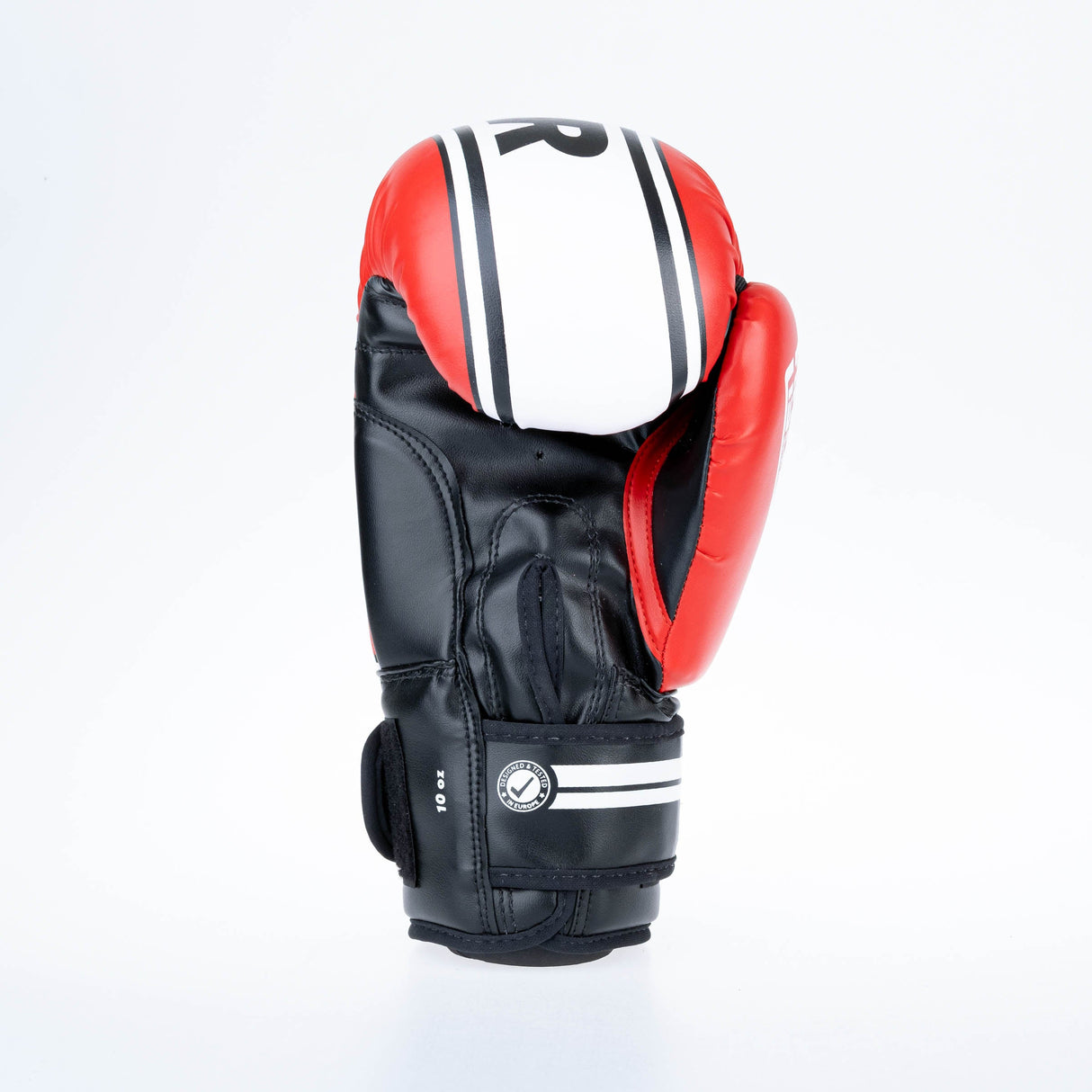 Guantes de boxeo de combate Stripe básico - Rojo