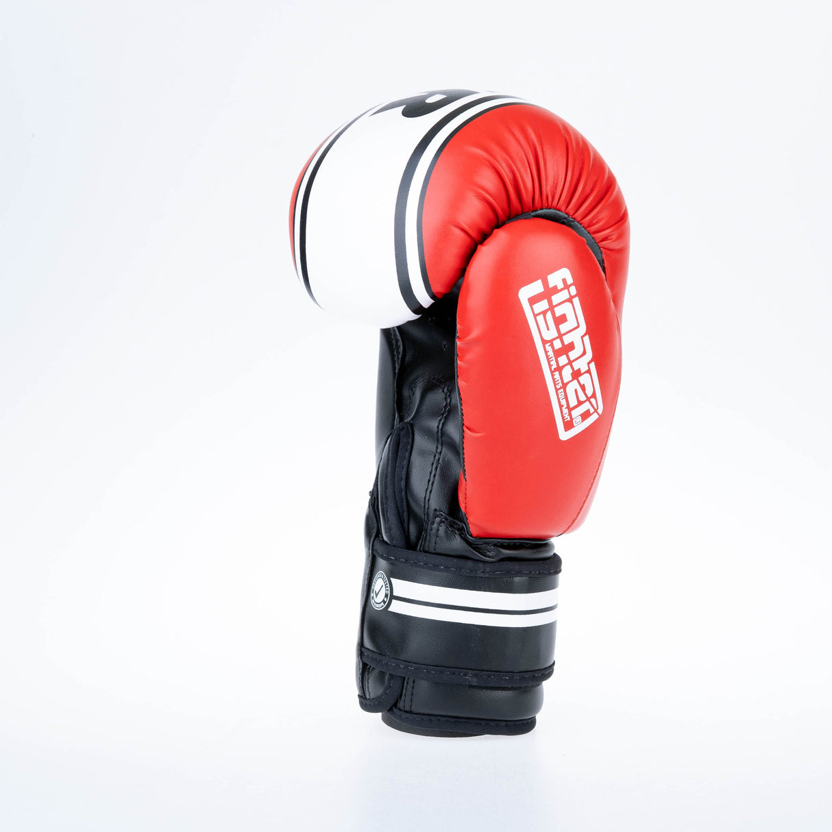 Guantes de boxeo de combate Stripe básico - Rojo