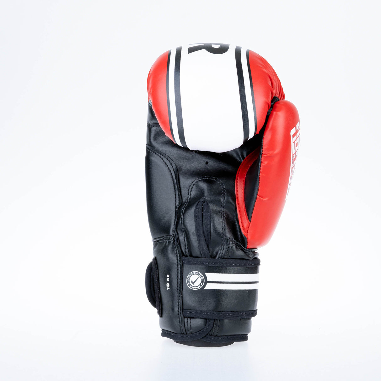 Guantes de boxeo de combate Stripe básico - Rojo
