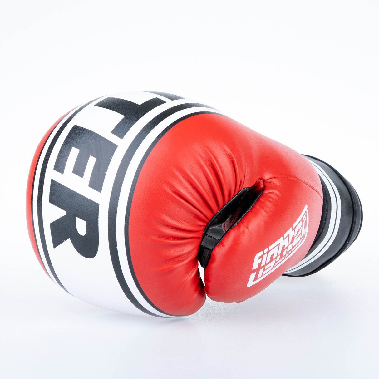 Guantes de boxeo de combate Stripe básico - Rojo